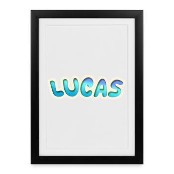 Lucas as a profession - Framed poster (27 × 37 cm) - black - Front