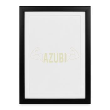 Trainee design for trainees and apprentices - Framed poster (27 × 37 cm) - black - Front