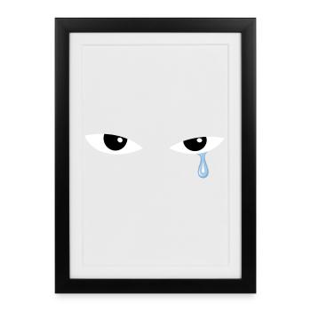 The Blue Tear - Framed poster (27 × 37 cm) - black - Front