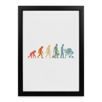 Construction Worker Bricklayer Craftsman Construction Site Bricklayer - Framed poster (27 × 37 cm) - black - Front