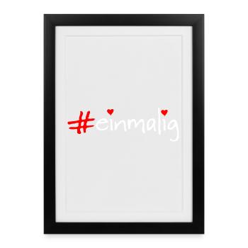 unique - Framed poster (27 × 37 cm) - black - Front