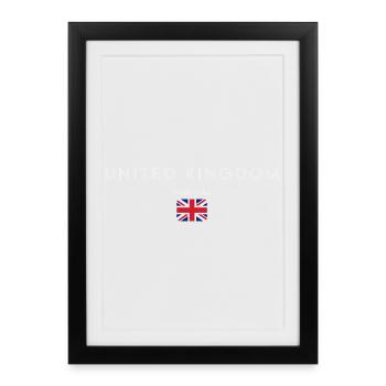 Flag of the United Kingdom, British pride - Framed poster (27 × 37 cm) - black - Front