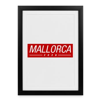 Mallorca 2026 Mallorca Holiday - Framed poster (27 × 37 cm) - black - Front