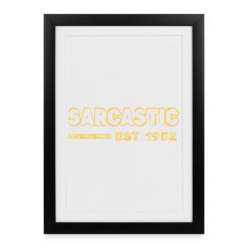 1952 - Framed poster (27 × 37 cm) - black - Front