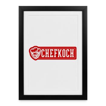 Cuisine de chef - Affiche encadrée (27 × 37 cm) - noir - Devant