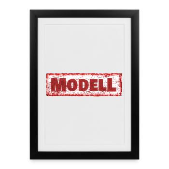Gift for model - Framed poster (27 × 37 cm) - black - Front