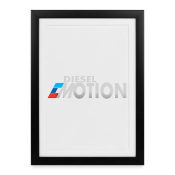 Émotions diesel - Affiche encadrée (27 × 37 cm) - noir - Devant