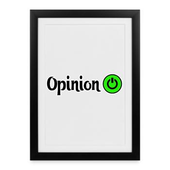 Graphismes de conception de puissance opiniâtres - Affiche encadrée (27 × 37 cm) - noir - Devant