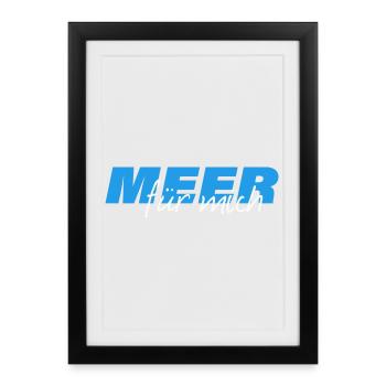 LA MER POUR MOI - Affiche encadrée (27 × 37 cm) - noir - Devant