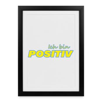 POSITIVE - Framed poster (27 × 37 cm) - black - Front