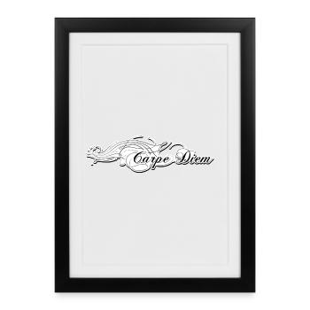 Carpe Diem - Affiche encadrée (27 × 37 cm) - noir - Devant