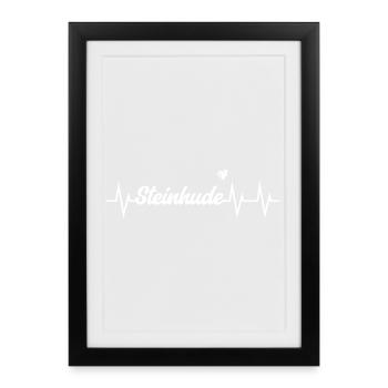 Heartbeat Steinhude - Framed poster (27 × 37 cm) - black - Front