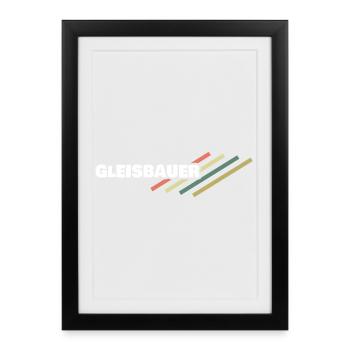 Workplace Track Builder - Framed poster (27 × 37 cm) - black - Front