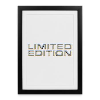 Édition limitée - Affiche encadrée (27 × 37 cm) - noir - Devant