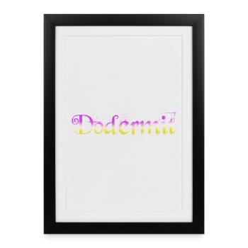 Dodermit Gradient Splatter - Framed poster (27 × 37 cm) - black - Front