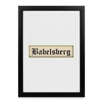 Babelsberg - Framed poster (27 × 37 cm) - black - Front