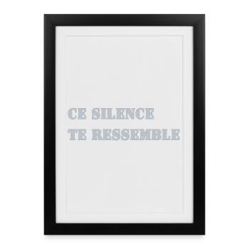 THIS SILENCE IS LIKE YOU - Framed poster (27 × 37 cm) - black - Front