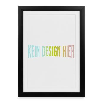 No Design Here Funny Statement Shirt - Framed poster (27 × 37 cm) - black - Front