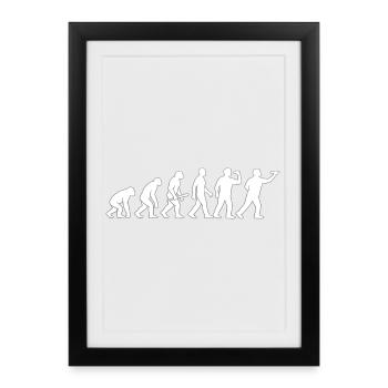 Evolution of technology - Framed poster (27 × 37 cm) - black - Front