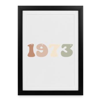 1973 - Framed poster (27 × 37 cm) - black - Front