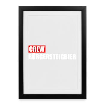Crew Sidewalk Beer Local Control Trip OKF - Framed poster (27 × 37 cm) - black - Front
