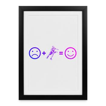 Pickleball athlete gift idea for the birthday - Framed poster (27 × 37 cm) - black - Front