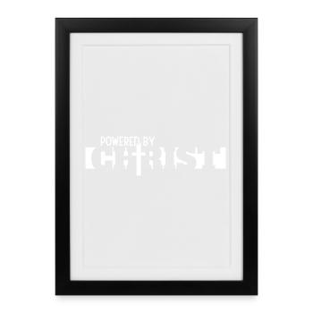 Église de la foi de Jésus Christ Bible Prière - Affiche encadrée (27 × 37 cm) - noir - Devant
