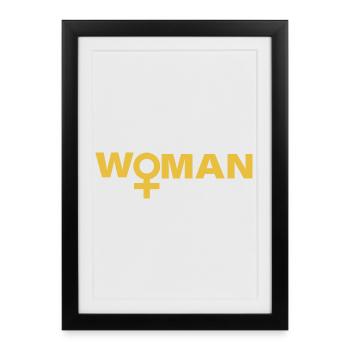 WOMAN - Framed poster (27 × 37 cm) - black - Front