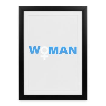 WOMAN - Framed poster (27 × 37 cm) - black - Front