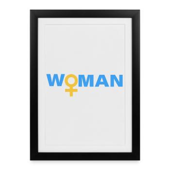 WOMAN - Framed poster (27 × 37 cm) - black - Front