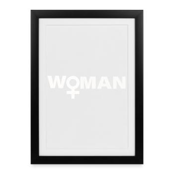 WOMAN - Framed poster (27 × 37 cm) - black - Front
