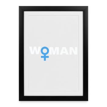 WOMAN - Framed poster (27 × 37 cm) - black - Front