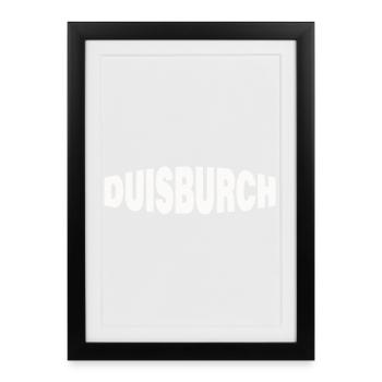 DUISBURCH - Framed poster (27 × 37 cm) - black - Front
