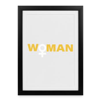 WOMAN - Framed poster (27 × 37 cm) - black - Front