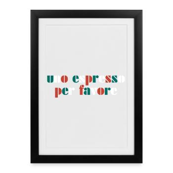 Espresso Italy Italy - Framed poster (27 × 37 cm) - black - Front