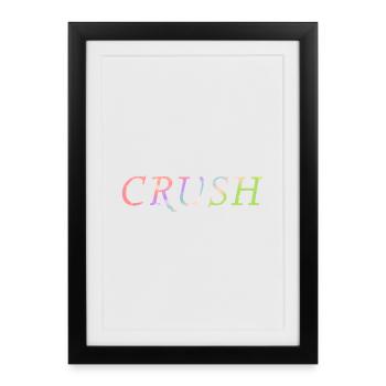 crush colorful - Framed poster (27 × 37 cm) - black - Front