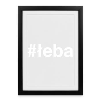 Leba Polska Pologne - Affiche encadrée (27 × 37 cm) - noir - Devant