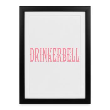 Drinkerbell - Framed poster (27 × 37 cm) - black - Front