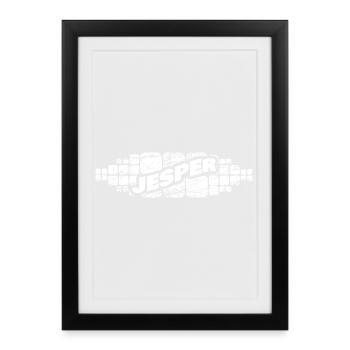 Cadeau pour Jesper - Affiche encadrée (27 × 37 cm) - noir - Devant