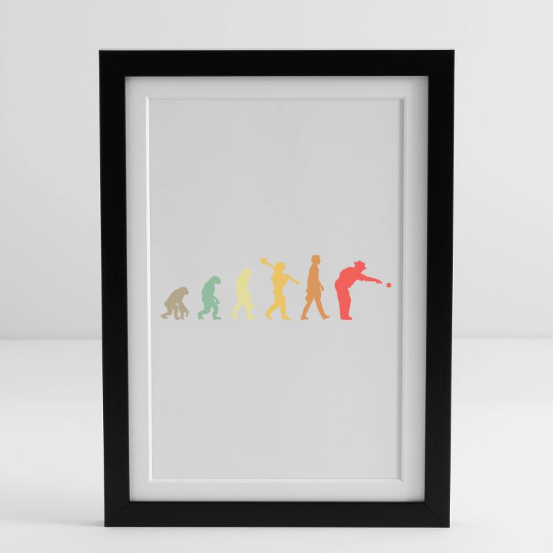 Boule d’évolution Affiche encadrée (27 × 37 cm)