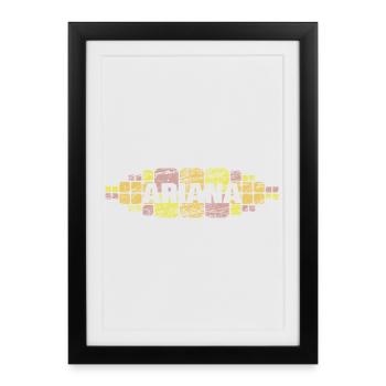 Cadeau pour Ariana - Affiche encadrée (27 × 37 cm) - noir - Devant