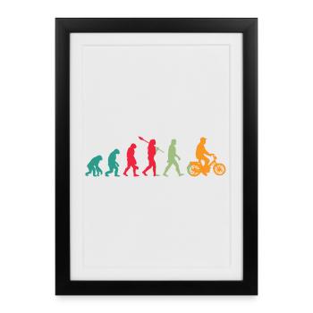 Mofa Evolution Moped - Framed poster (27 × 37 cm) - black - Front
