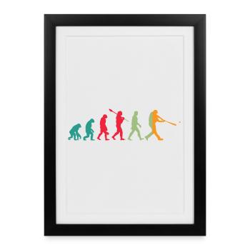 Basketball Evolution - Framed poster (27 × 37 cm) - black - Front