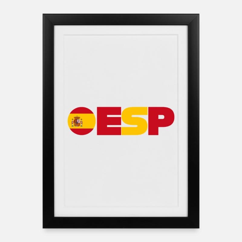 Spain - Framed poster (27 × 37 cm) - black