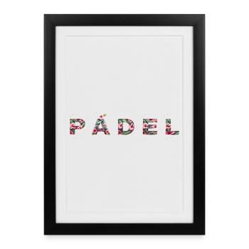 Padel Sport - Framed poster (27 × 37 cm) - black - Front