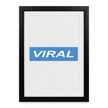 Viral - Framed poster (27 × 37 cm) - black - Front