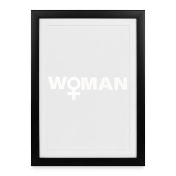 Woman - Framed poster (27 × 37 cm) - black - Front