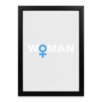 Woman - Framed poster (27 × 37 cm) - black - Front
