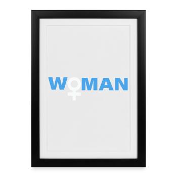 Woman - Framed poster (27 × 37 cm) - black - Front