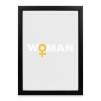 Woman - Framed poster (27 × 37 cm) - black - Front